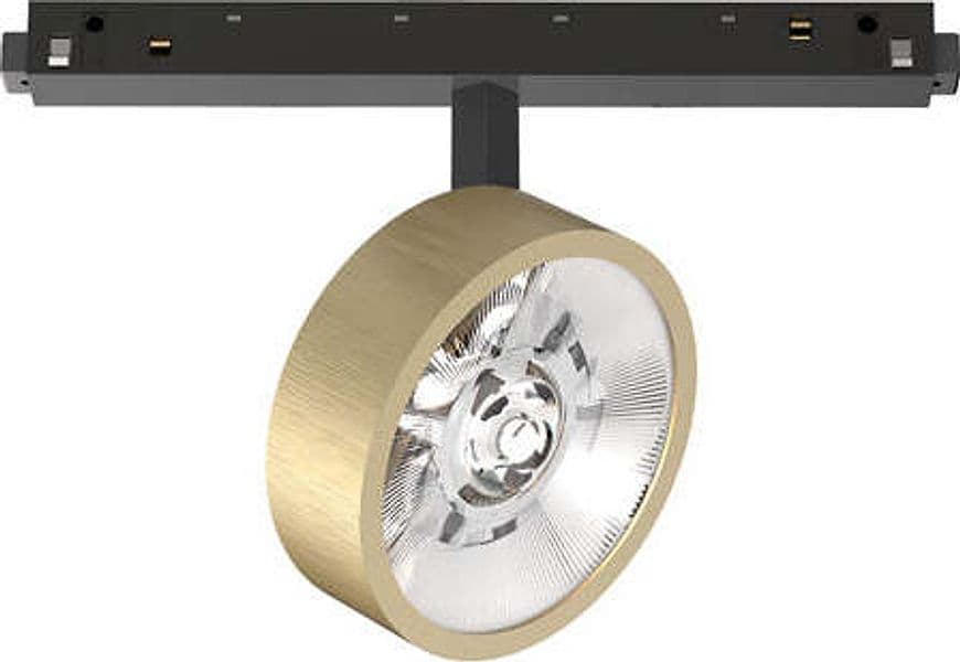 Proiettore-Regolabile-Ego-Alluminio-Ottone-1-Luce-9W-3000K-Luce-Calda-1-10V