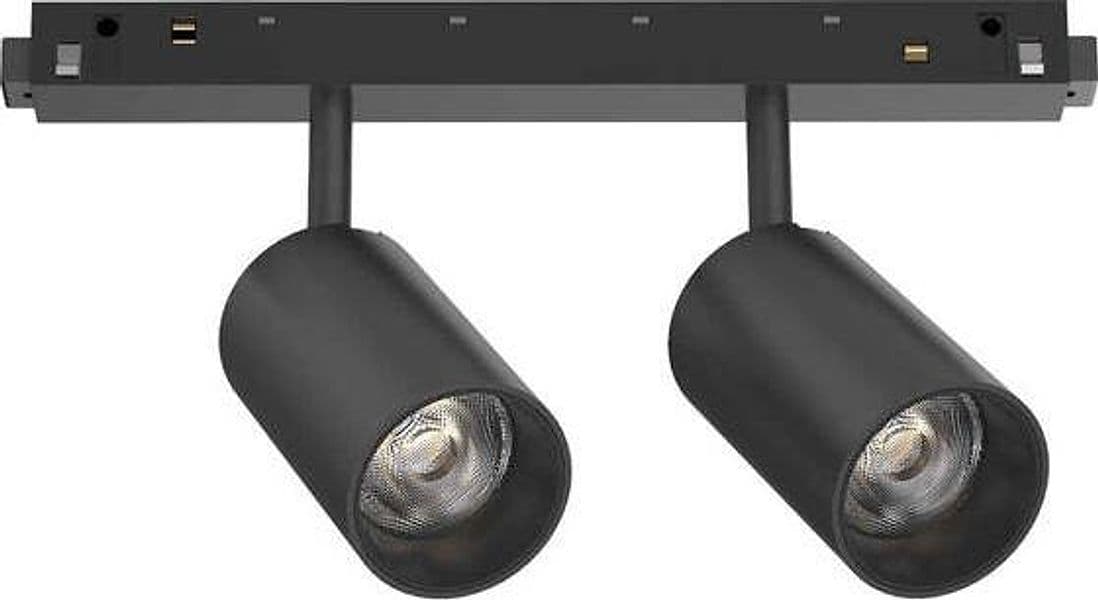 Proiettore-Regolabile-On-Off-Ego-Alluminio-Nero-2-Luci-Led-16W-3000K-Luce-Calda