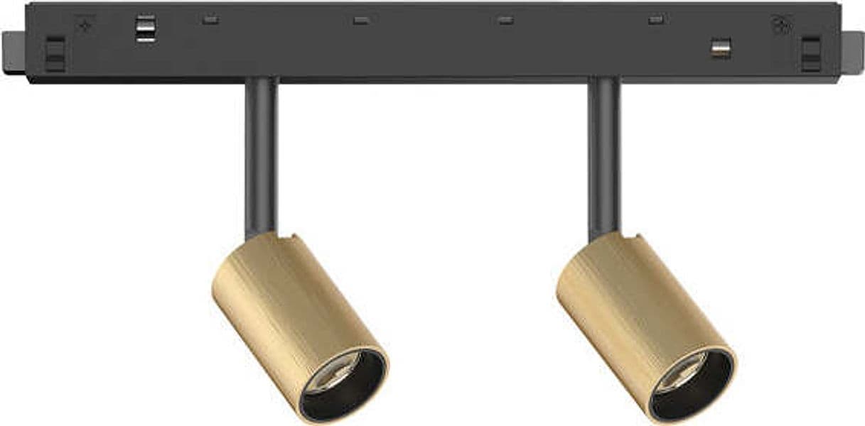 Proiettore-Regolabile-On-Off-Ego-Alluminio-Ottone-2-Luci-Led-5W-3000K