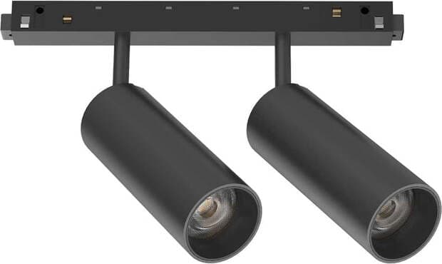 Proiettore-Regolaile-On-Off-Ego-Alluminio-Nero-2-Luci-24W-3000K-Luce-Calda
