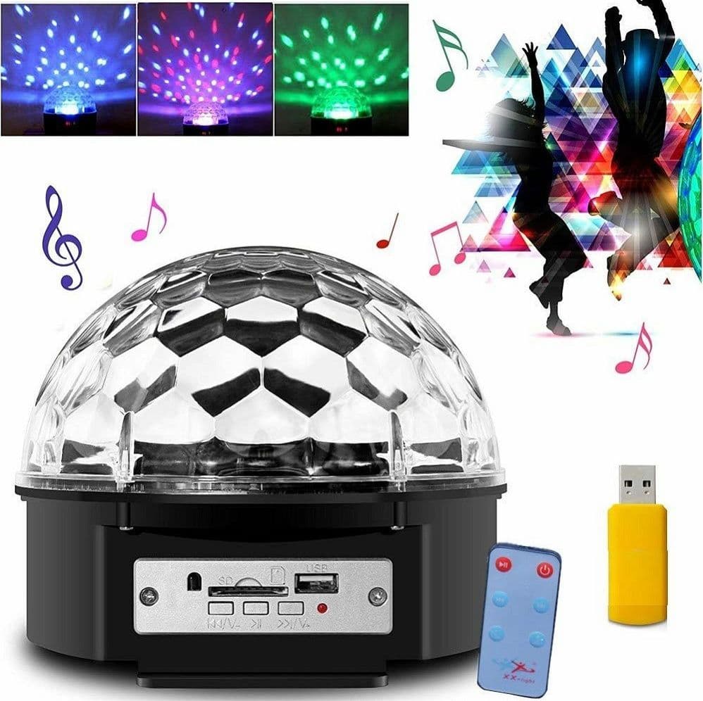 Proiettore Sfera Luce Led Stroboscopio Disco Effetti Multicolore Rgb Festa Strumenti Musicali/Sonorizzazione e palcoscenico/Illuminazione/Dispositivi per effetti luce Trade Shop italia - Napoli, Commerciovirtuoso.it