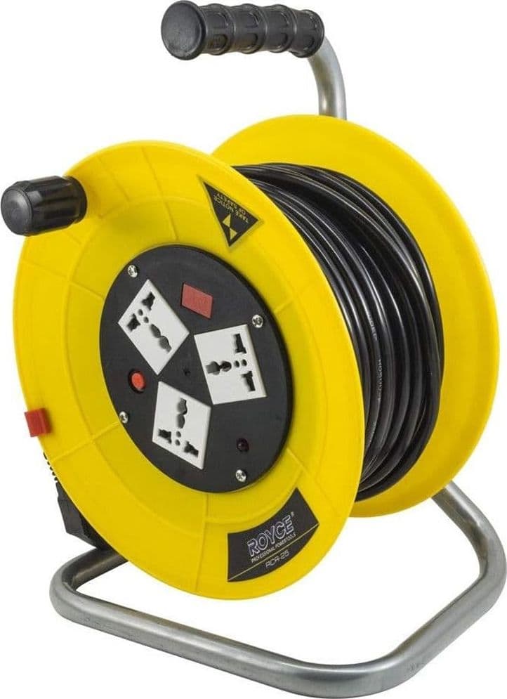 Prolunga Avvolgicavo Elettrico Presa Schuko 3 Prese Cavo 25 Mt Metri Rcr-25 Fai da te/Materiale elettrico/Gestione del cavo/Bobine per cavo Trade Shop italia - Napoli, Commerciovirtuoso.it