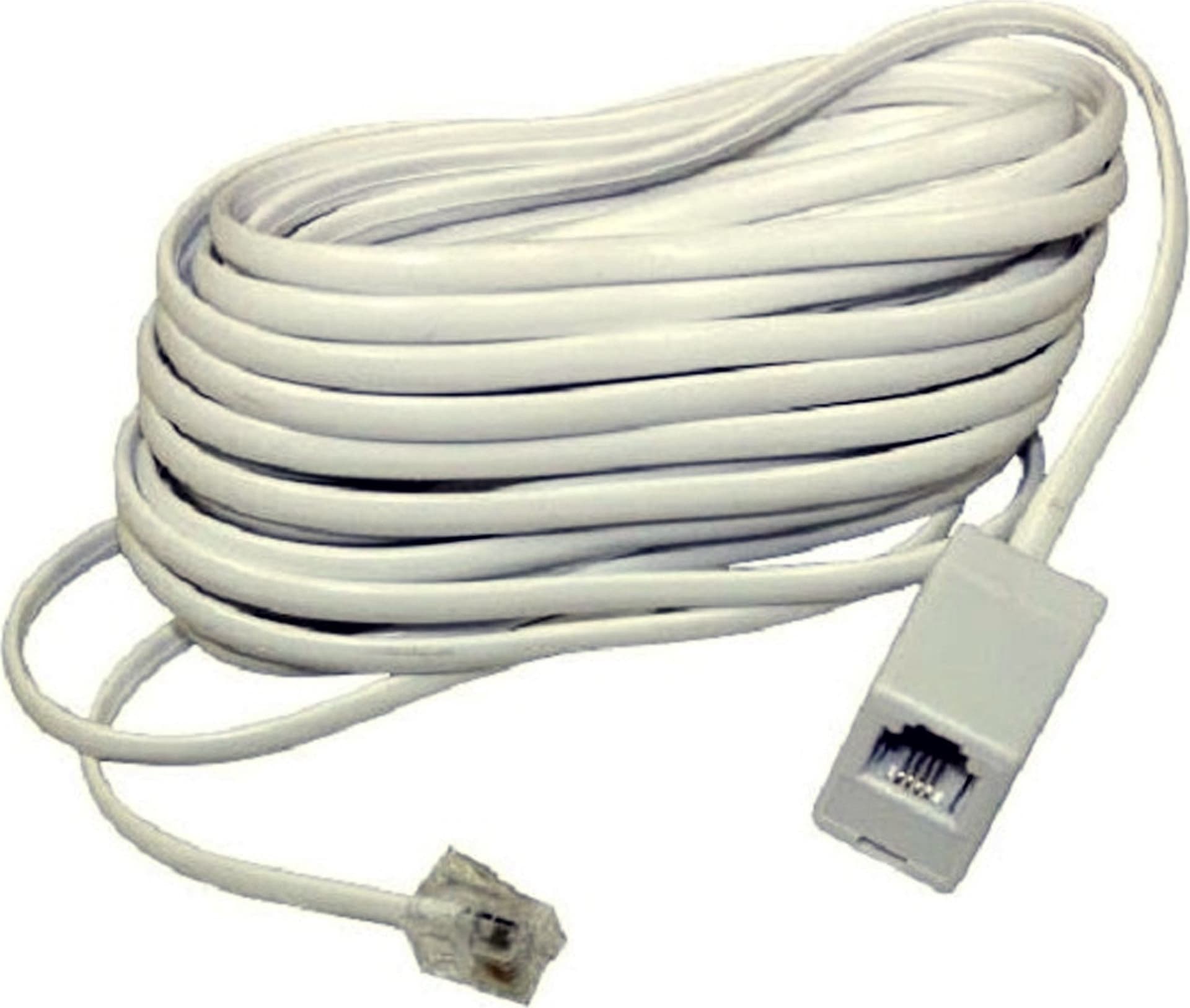 PROLUNGA CAVO TELEFONO 5MT FILO TELEFONICO RJ11 6p4c MASCHIO FEMMINA MODEM ADSL