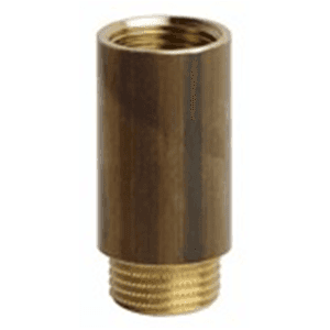 Prolunga in ottone giallo, da 3/8 x 1/2 in Rotelle piatte BagnoClic.it - Pregnana Milanese, commercioVirtuoso.it