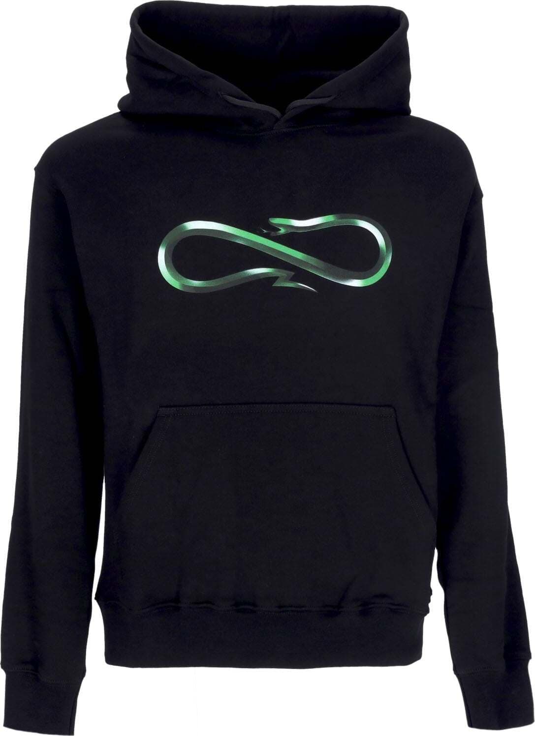 PROPAGANDA-Felpa-Cappuccio-Uomo-Logo-Steel-Hoodie-Black-da-uomo