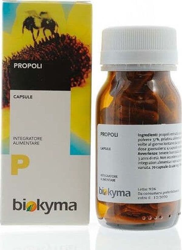 PROPOLI-Polvere-Raffinata-e-Micronizzata-70-capsule-Biokyma