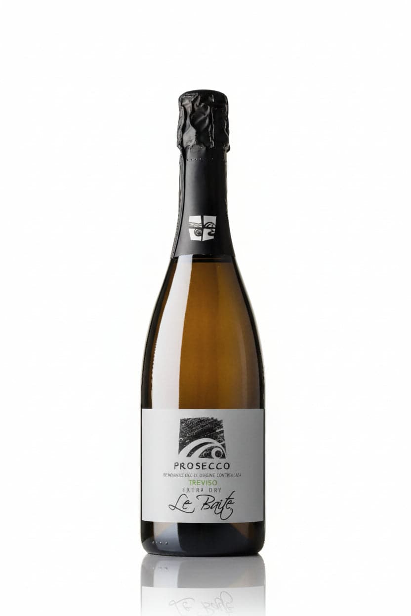 Prosecco extra dry biologico (organic)treviso le baite 75clvendemmiato a mano