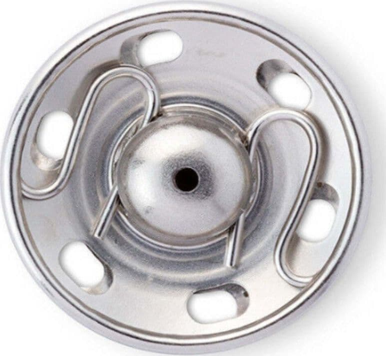 PRYM---6-PEZZI---BOTONI-AUTOMATICI-15MM---IN-OTTONE-ARGENTATO-INOSSIDABILE