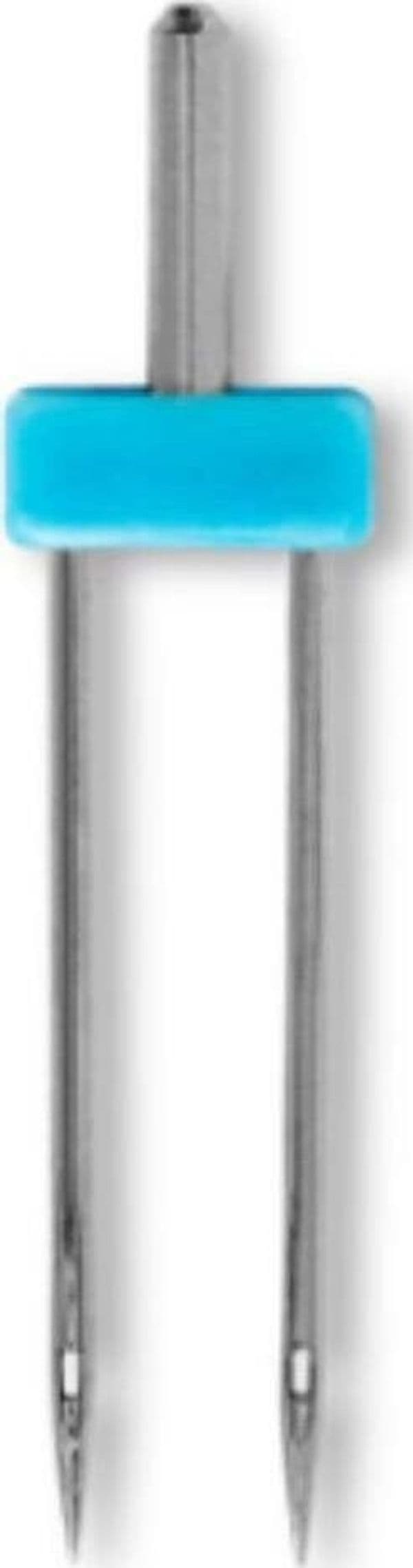 PRYM - AGHI GEMELLI PER MACCHINA UNIVERSALI CON TESTA PIATTA PER CUCITURE DOPPIE E DECORATIVE - 100MM/6,0MM