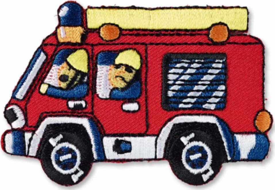PRYM---ETICHETTA-RICAMATA-CAMION-DEI-POMPIERI