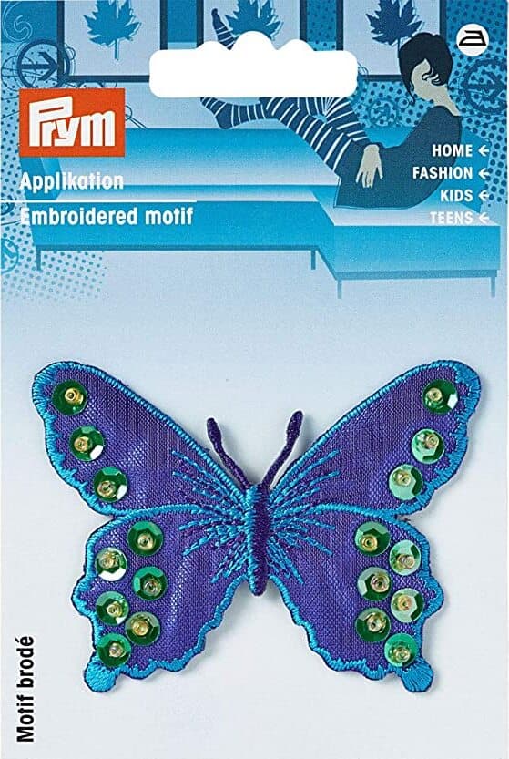 PRYM---ETICHETTA-RICAMATA-FORMA-FARFALLA-COLORATA---APPLICAZIONE-TERMOADESIVA