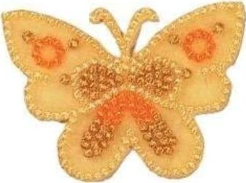 PRYM---ETICHETTA-RICAMATA-FORMA-FARFALLA-COLORE-GIALLO---APPLICAZIONE-TERMOADESIVA