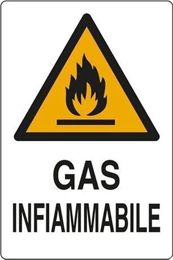 PUBBLICENTRO---CARTELLO-GAS-INFIAMMABILE-300X200mm-IN-ALLUMINIO
