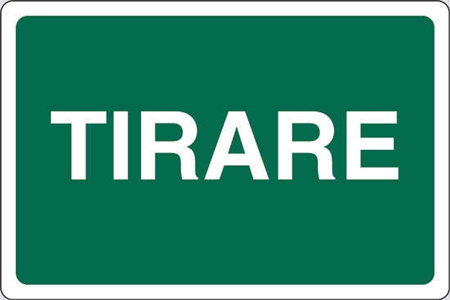 PUBBLICENTRO---CARTELLO-TIRARE-300X200mm-IN-ALLUMINIO