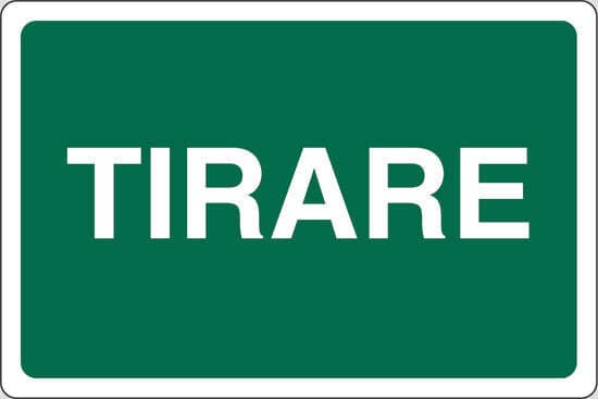 PUBBLICENTRO---CARTELLO-TIRARE-300X200mm-IN-ALLUMINIO