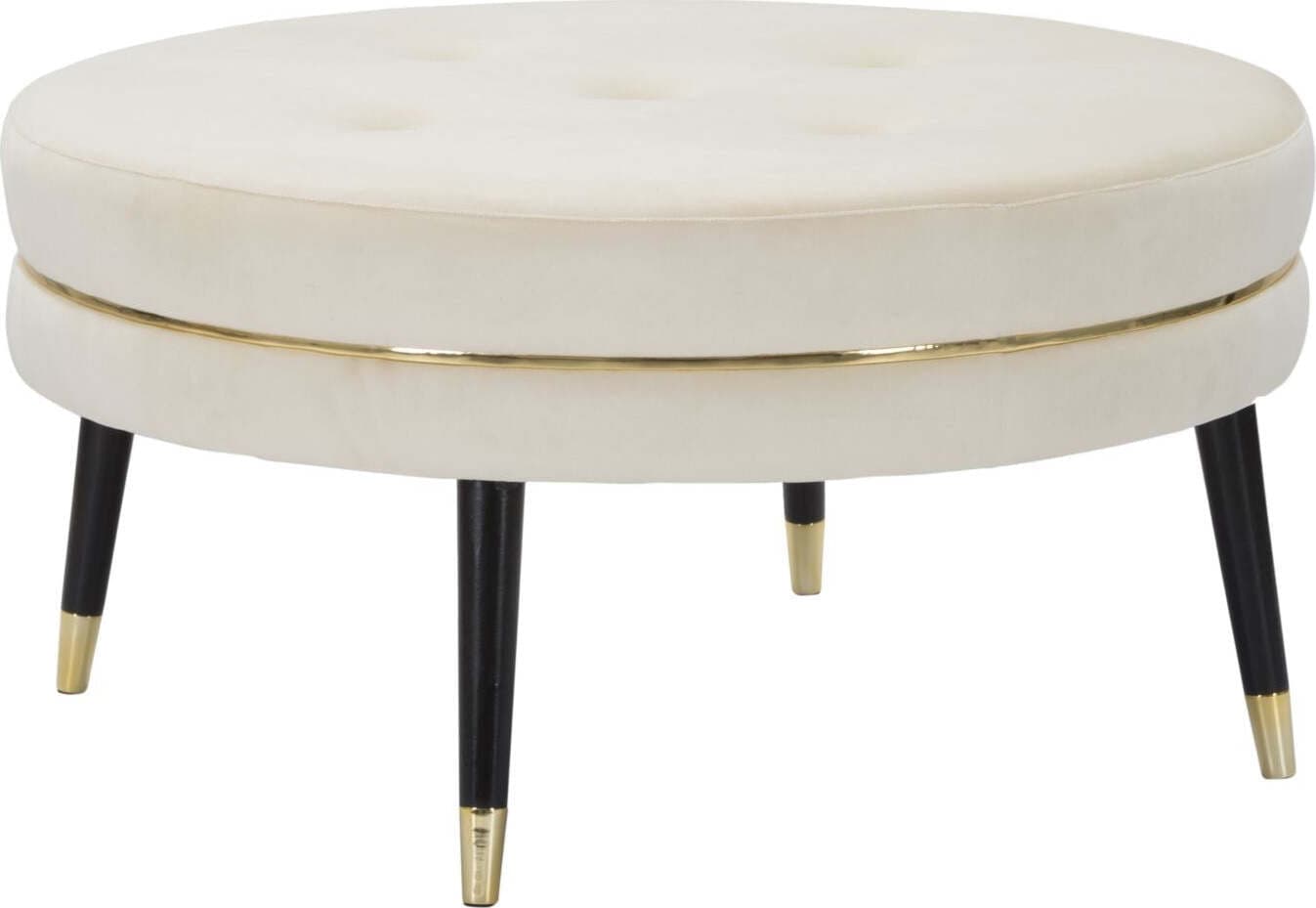 Puff-Paris-Xxl-Crema/Gold-Cm-Ø-90X46