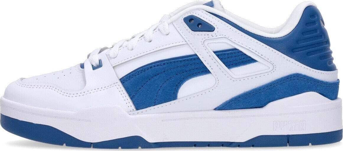 PUMA-Scarpa-Bassa-Uomo-Slipstream-Invdr-Suede-Fs-White/lake-Blue-da-uomo