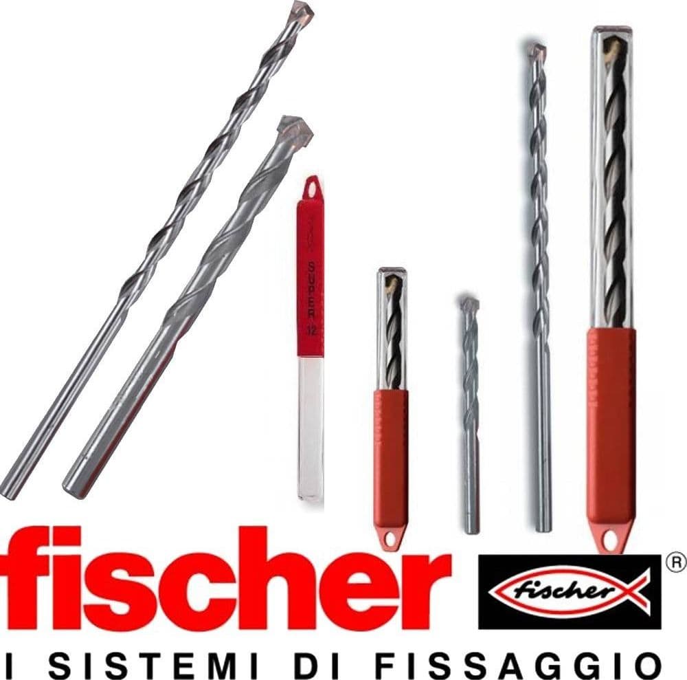 Punta In Acciaio Per Trapano Fischer Muratura Calcestruzzo Carburo Sdd 18x250 Punte per Trapano Trade Shop italia - Napoli, Commerciovirtuoso.it