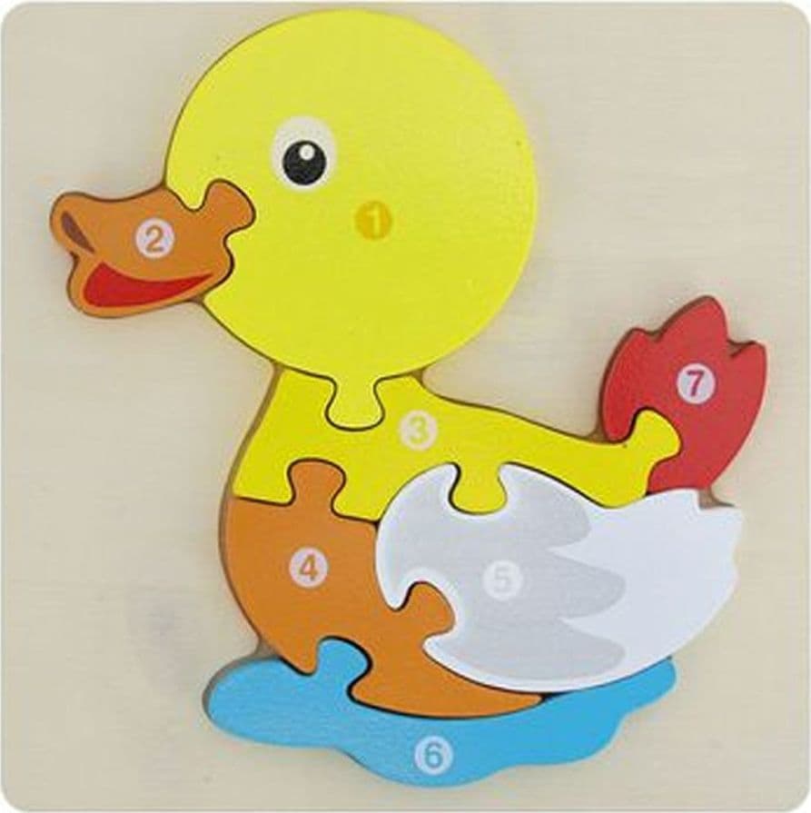 Puzzle 3d Blocchi Legno Forma Di Papera Educativo Colorato Gioco Bambini Animali in Puzzle 3D Trade Shop italia - Napoli, commercioVirtuoso.it