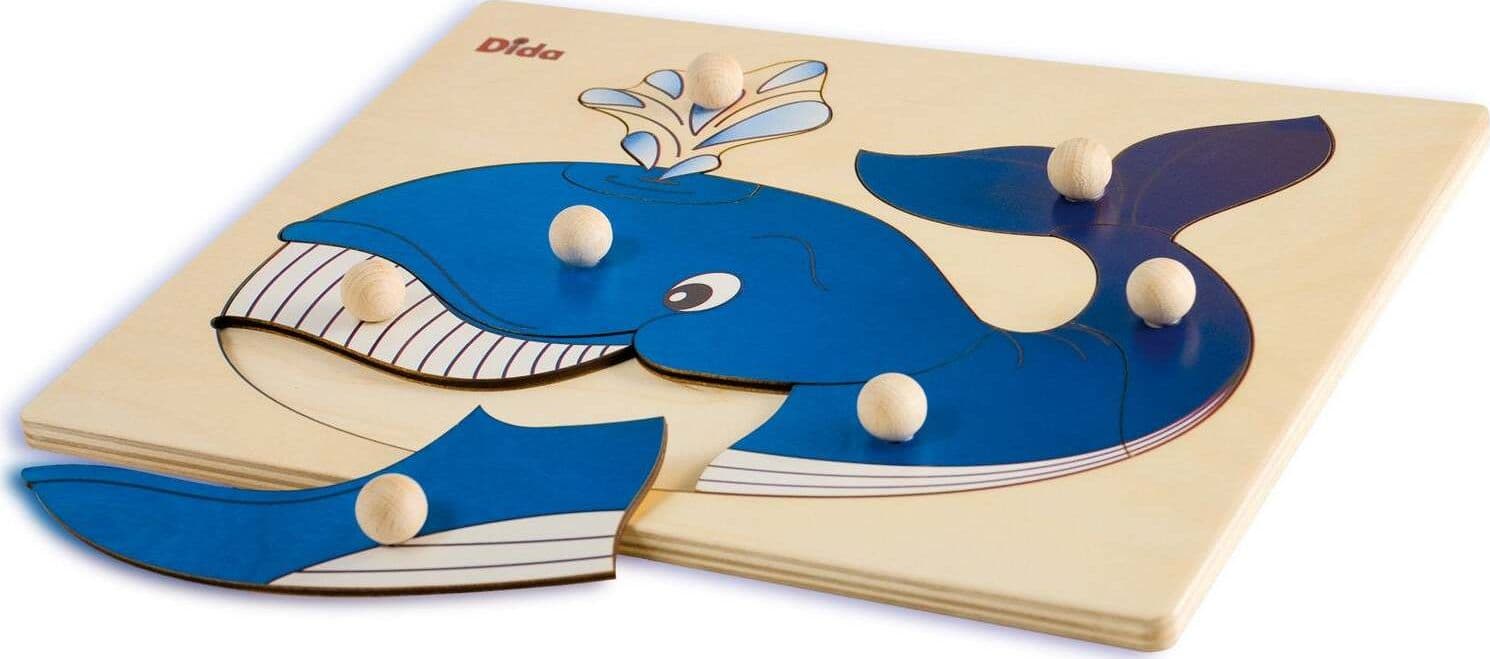 Puzzle Balena in Legno Gioco per Bambini Dida in Puzzle di legno Dida - Ragusa, commercioVirtuoso.it
