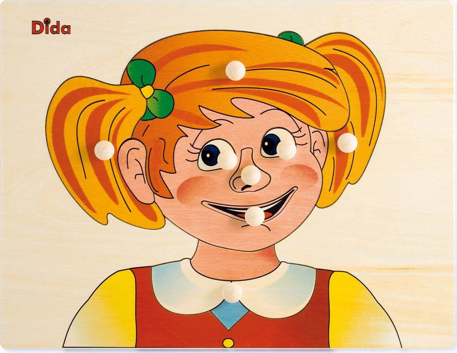 Puzzle Bimba - Schema Viso in Legno per Bambini Dida in Puzzle di legno Dida - Ragusa, commercioVirtuoso.it