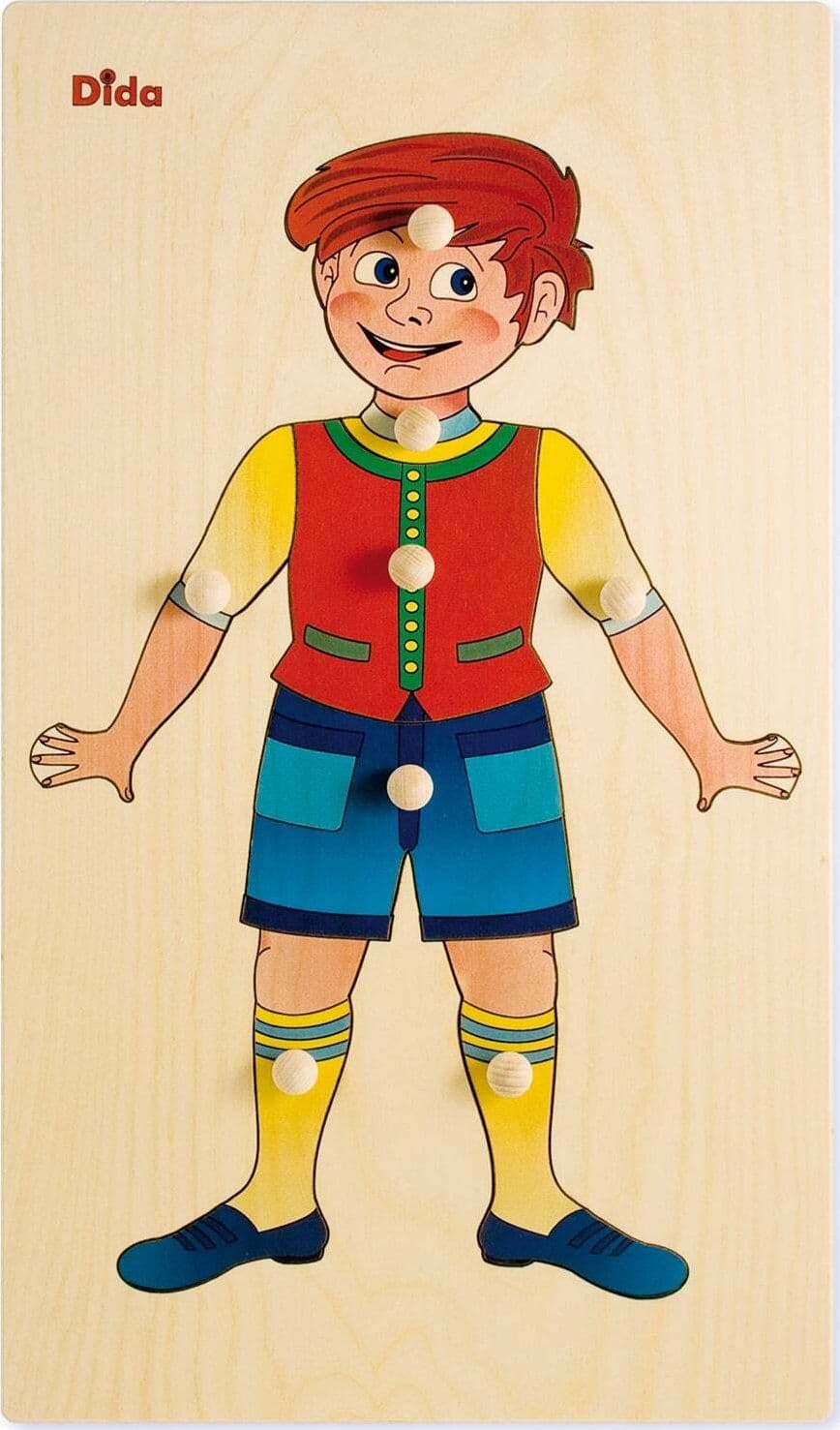 Puzzle Bimbo - Schema Corporeo in Legno per Bambini Dida in Puzzle di legno Dida - Ragusa, commercioVirtuoso.it