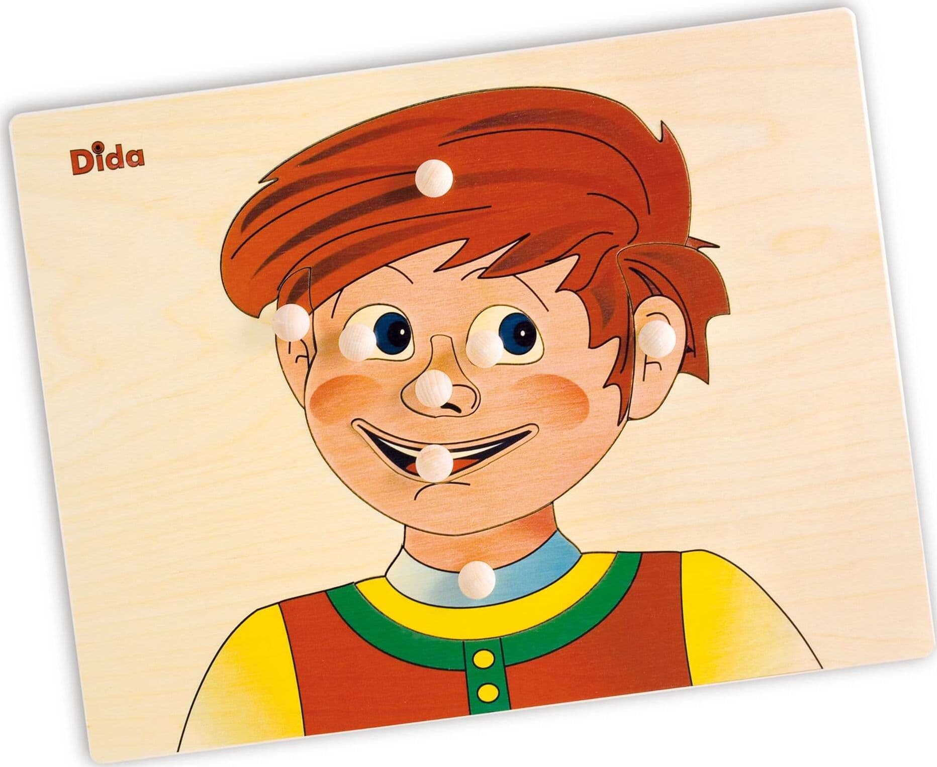 Puzzle Bimbo - Schema Viso in Legno per Bambini Dida in Puzzle di legno Dida - Ragusa, commercioVirtuoso.it