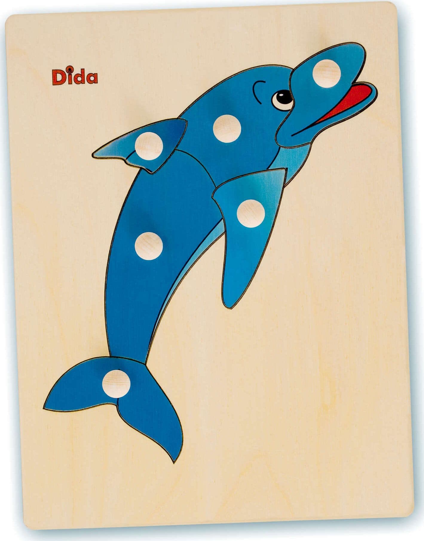 Puzzle Delfino in Legno Gioco per Bambini Dida in Puzzle di legno Dida - Ragusa, commercioVirtuoso.it
