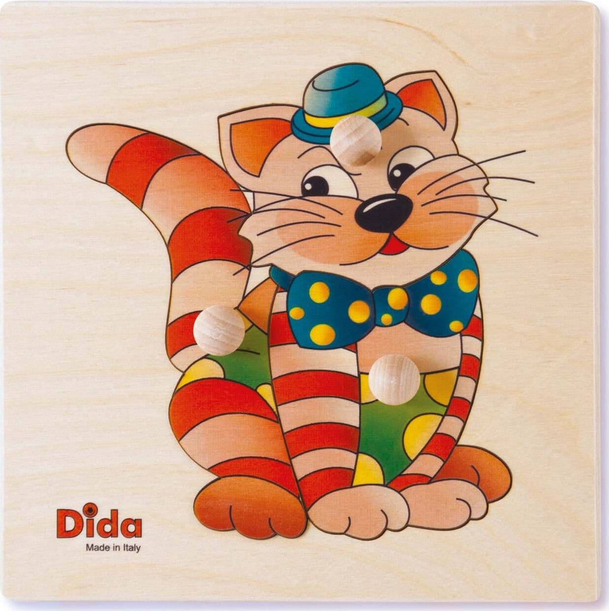 Puzzle Gatto in Legno Gioco per Bambini Dida in Puzzle di legno Dida - Ragusa, commercioVirtuoso.it