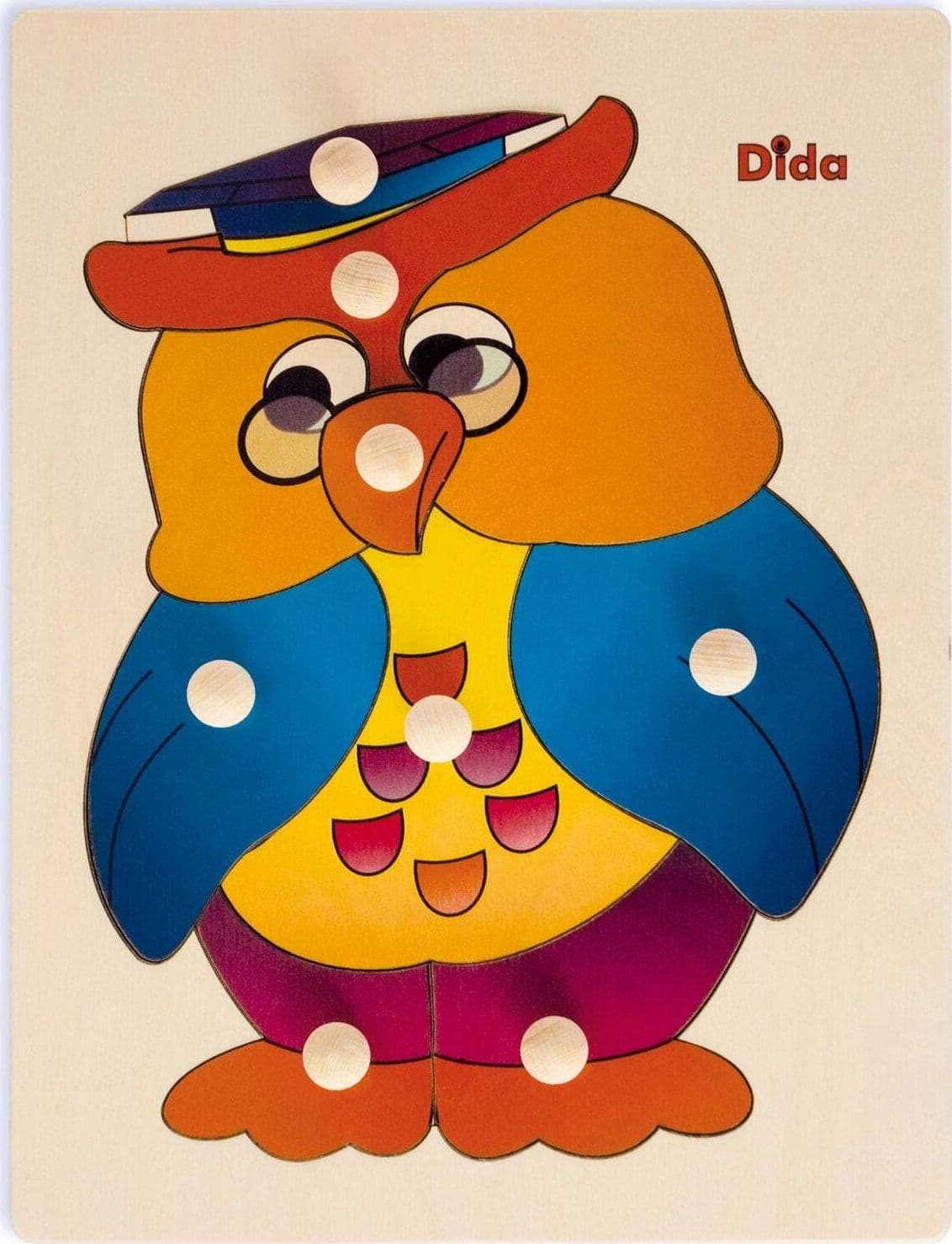 Puzzle Gufo in Legno Gioco per Bambini Dida