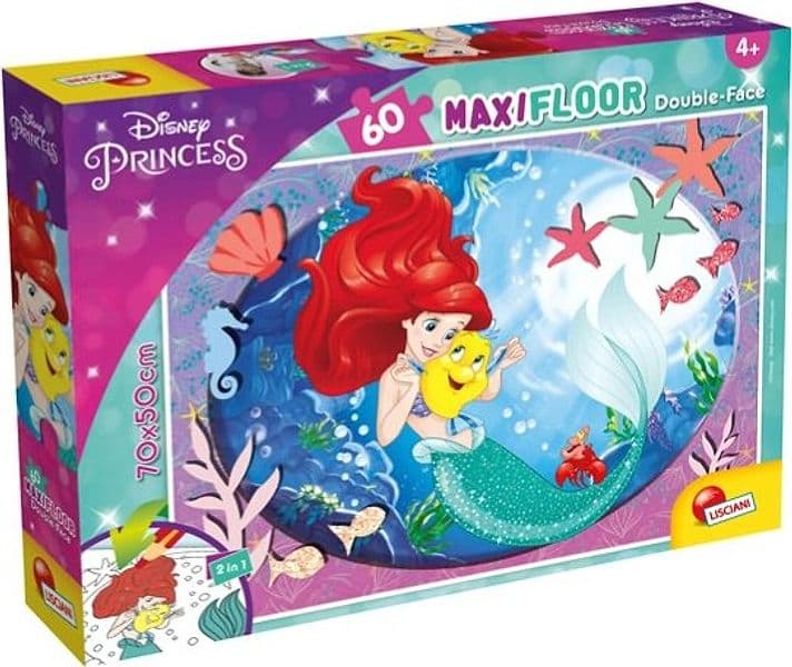 Puzzle Maxi ''Disney Little Mermaid'' - 60 pezzi - Lisciani Giochi e giocattoli/Puzzle/Puzzle classici Eurocartuccia - Pavullo, Commerciovirtuoso.it