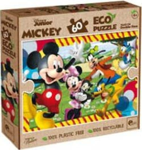 Puzzle maxi eco - ''Disney Mickey Mouse'' - 60 pezzi - Lisciani Giochi e giocattoli/Puzzle/Puzzle classici Eurocartuccia - Pavullo, Commerciovirtuoso.it