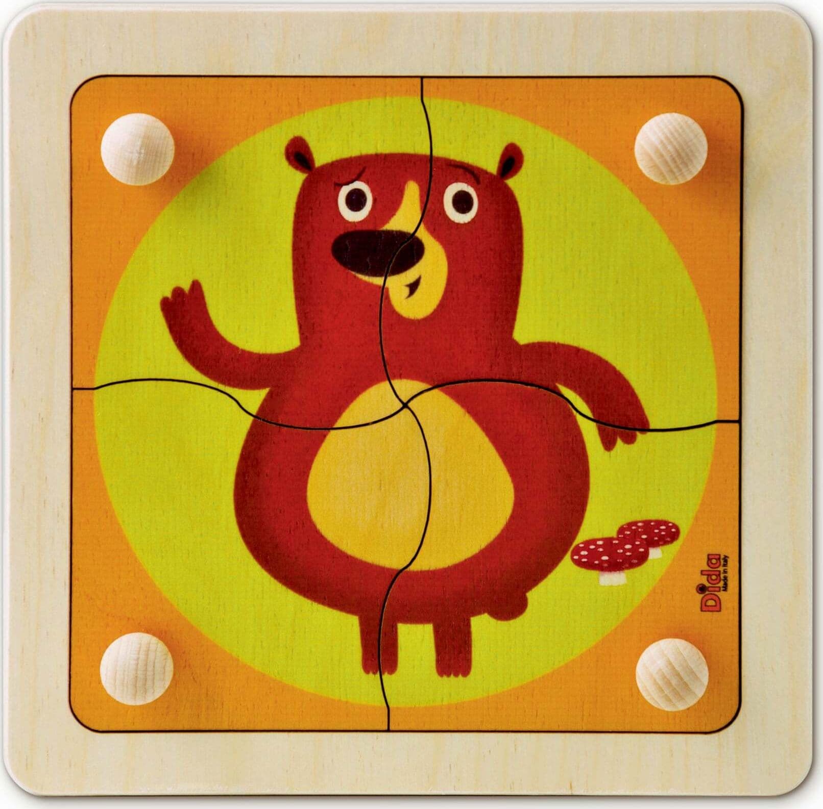 Puzzle Orso in Legno Gioco per Bambini Dida in Puzzle di legno Dida - Ragusa, commercioVirtuoso.it