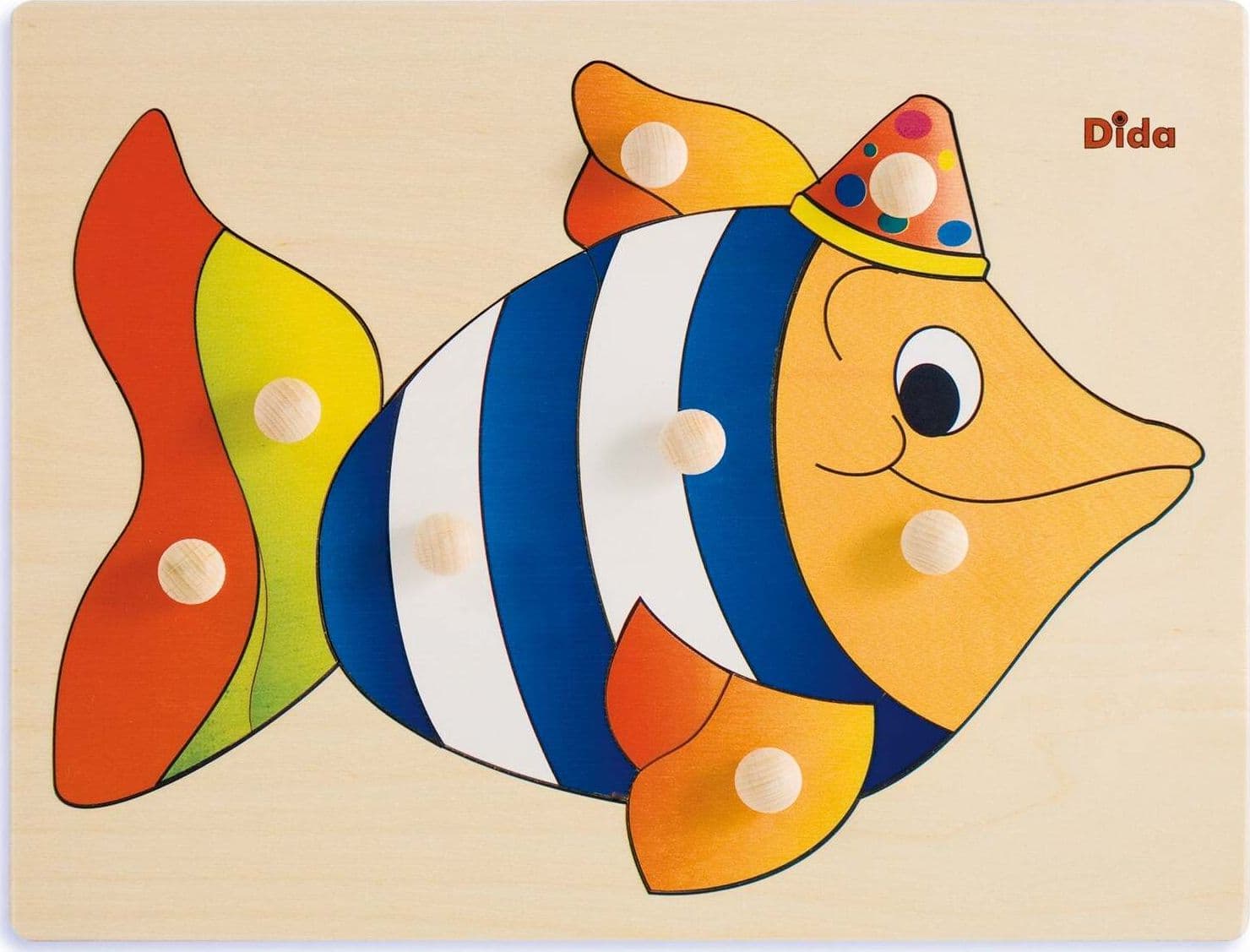 Puzzle Pesce in Legno Gioco per Bambini Dida in Puzzle di legno Dida - Ragusa, commercioVirtuoso.it