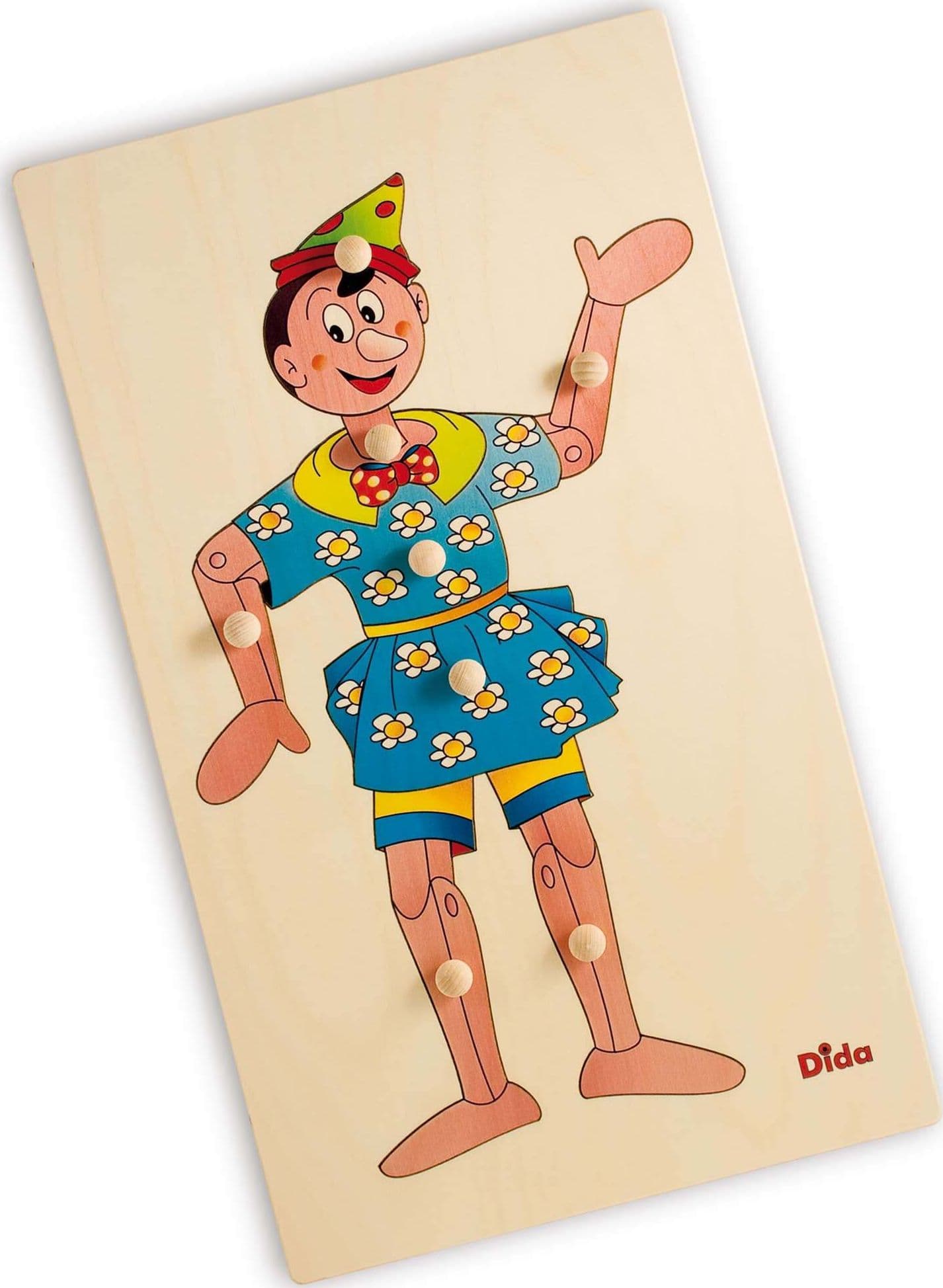 Puzzle Pinocchio - Schema Corporeo in Legno per Bambini Dida in Puzzle di legno Dida - Ragusa, commercioVirtuoso.it