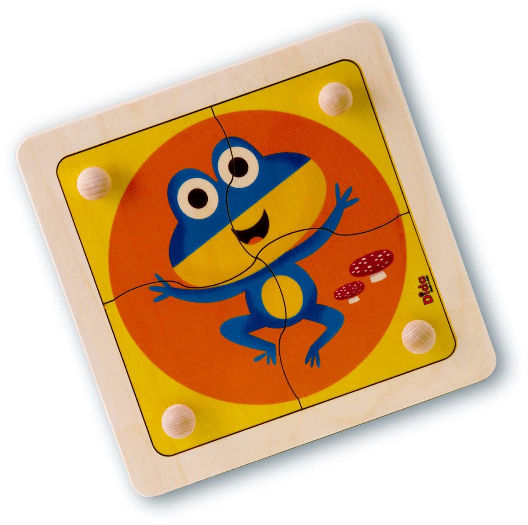 Puzzle Ranocchio Di Legno Gioco per Bambini Dida in Puzzle di legno Dida - Ragusa, commercioVirtuoso.it