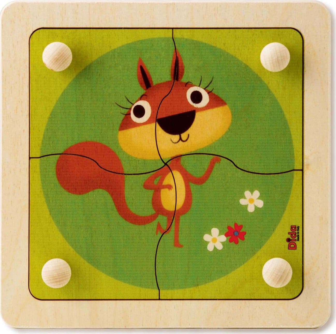 Puzzle Scoiattolo in Legno Gioco per Bambini Dida in Puzzle di legno Dida - Ragusa, commercioVirtuoso.it