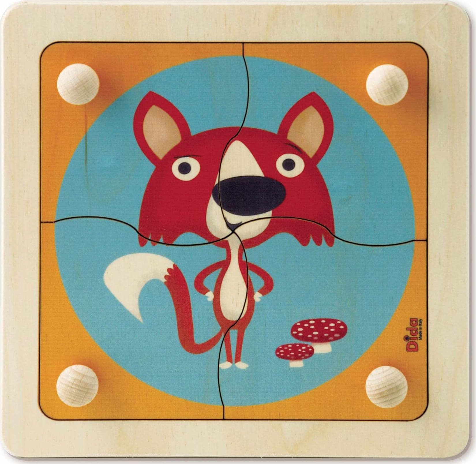 Puzzle Volpe in Legno Gioco per Bambini Dida in Puzzle di legno Dida - Ragusa, commercioVirtuoso.it