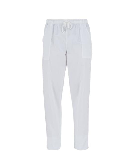 Pantalone Pitagora Bianco Unisex 100% Cotone Medico Farmacista Dentista Infermiere in Uniformi sanitarie - pantaloni Dresswork - Como, commercioVirtuoso.it
