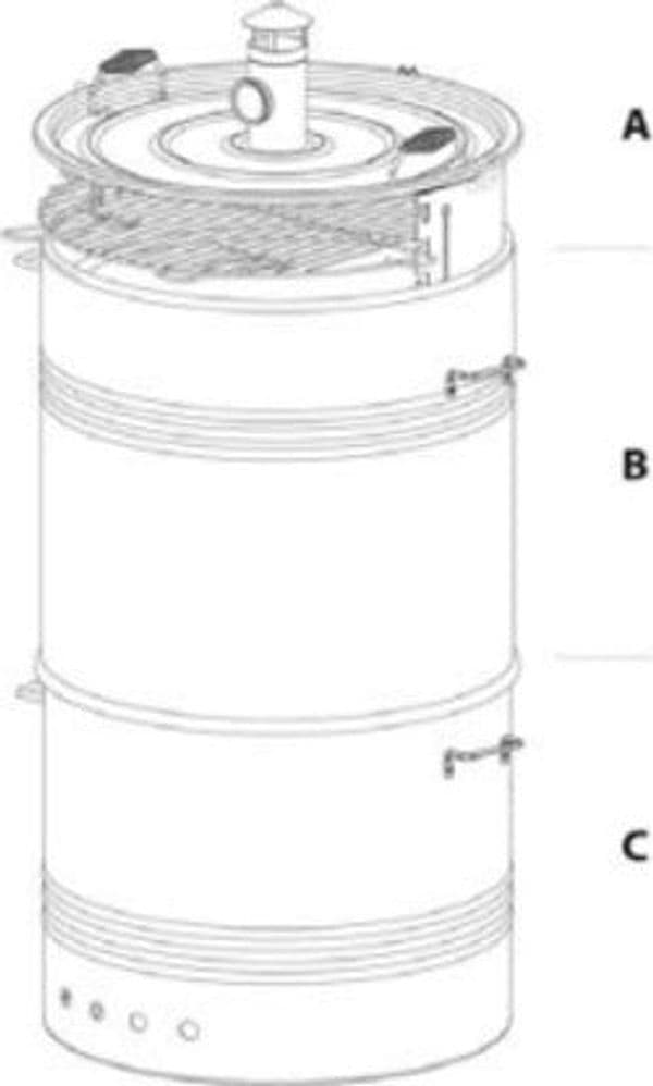 Q.BO---BARBECUE-BARREL-A-CARBONELLA-CON-AFFUMICATOIO-3IN1