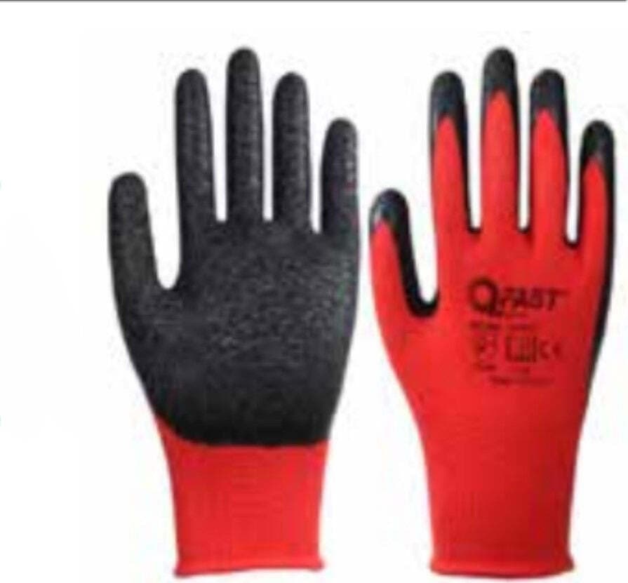 QFAST---GUANTO-IN-LATTICE-RUGOSO---POLIESTERE-SPALMATO-IN-LATTICE-SENZA-CUCITURE---TAGLIA-L