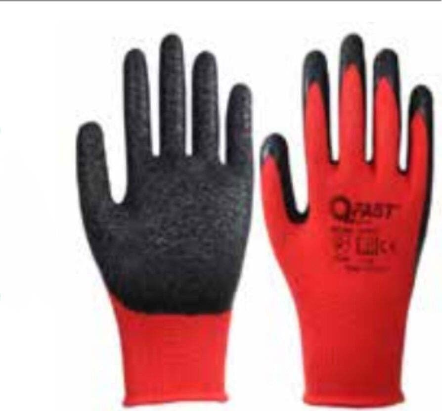 QFAST---GUANTO-IN-LATTICE-RUGOSO---POLIESTERE-SPALMATO-IN-LATTICE-SENZA-CUCITURE---TAGLIA-XL