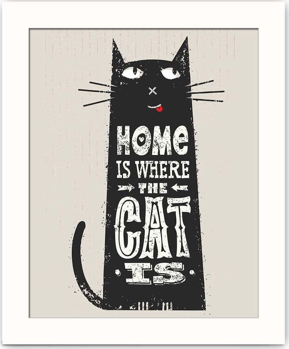 Quadro-decorativo-con-Gatto-28,5-x-23,5-cm