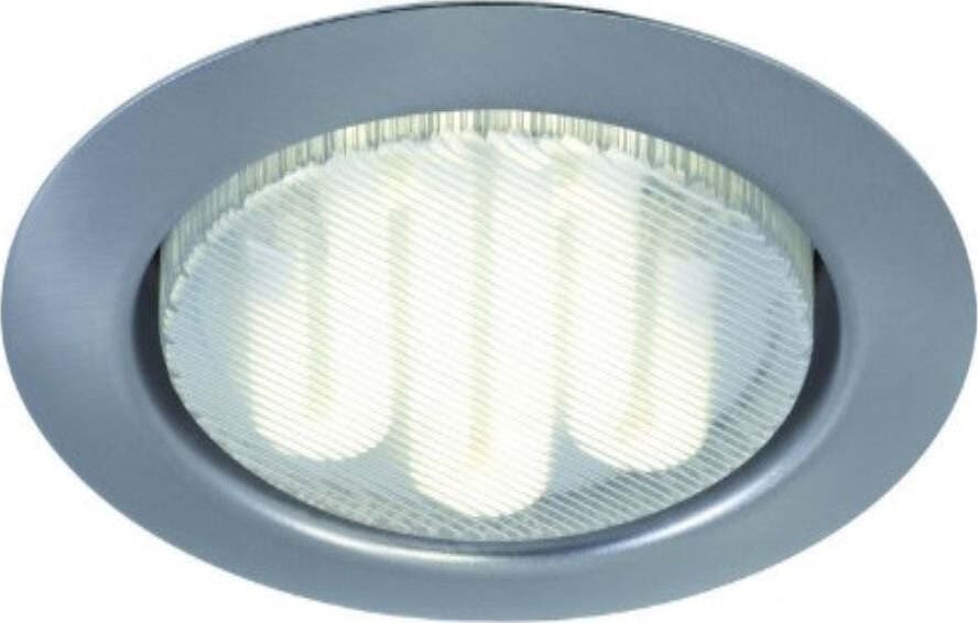 Quality-line-recessed-light-set,-Disc-Brush.-iron,-Round,-3-pc.-set