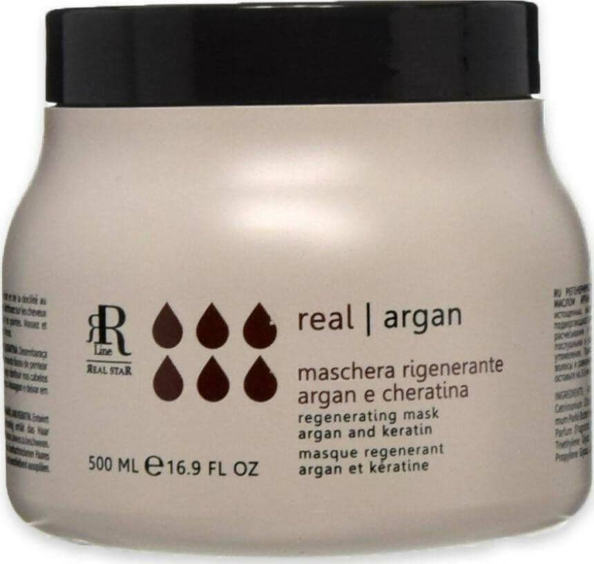 R-Line-Real-Star-Argan-Star-Maschera-Rigenerante-Argan-E-Cheratina-500-Ml-Rr-Real-Star-Line