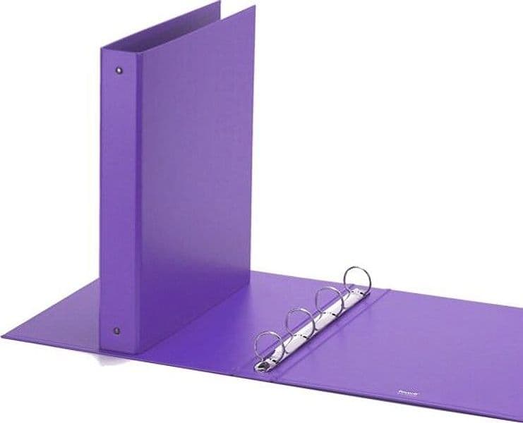 Raccoglitore Europa - 4 anelli tondi 30 mm - dorso 4 cm - 22x30 cm - viola - Favorit Cancelleria e prodotti per ufficio/Archivio ufficio e accessori per scrivania/Raccoglitori e accessori per raccoglitori/Raccoglitori/Raccoglitori ad anelli Eurocartuccia - Pavullo, Commerciovirtuoso.it
