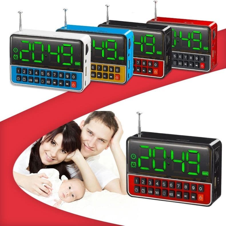 RADIO SVEGLIA CASSA SPEAKER OROLOGIO DIGITALE USB MICRO SD MP3 MULTIMEDIA WS1513 Casa e cucina/Decorazioni per interni/Orologi/Sveglie Trade Shop italia - Napoli, Commerciovirtuoso.it