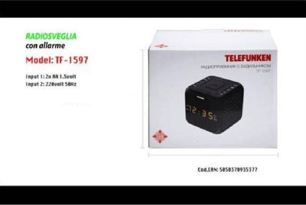 Radio Sveglia Digitale Con Allarme Funzione Am/fm Orologio Display Led Tf-1597 Casa, arredamento e bricolage > Accessori Casa > Orologi e Sveglie Trade Shop italia - Napoli, Commerciovirtuoso.it