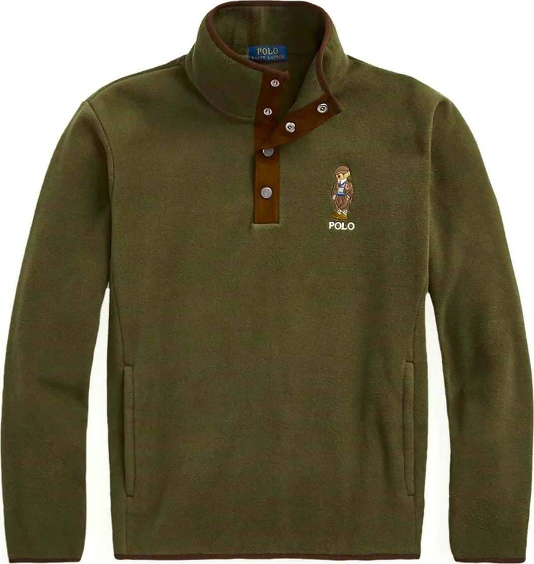 Ralph Lauren Maglia In Pile Con Polo Bear Uomo Con Bottoni Moda/Uomo/Abbigliamento/Felpe/Felpe senza cappuccio Euforia - Bronte, Commerciovirtuoso.it