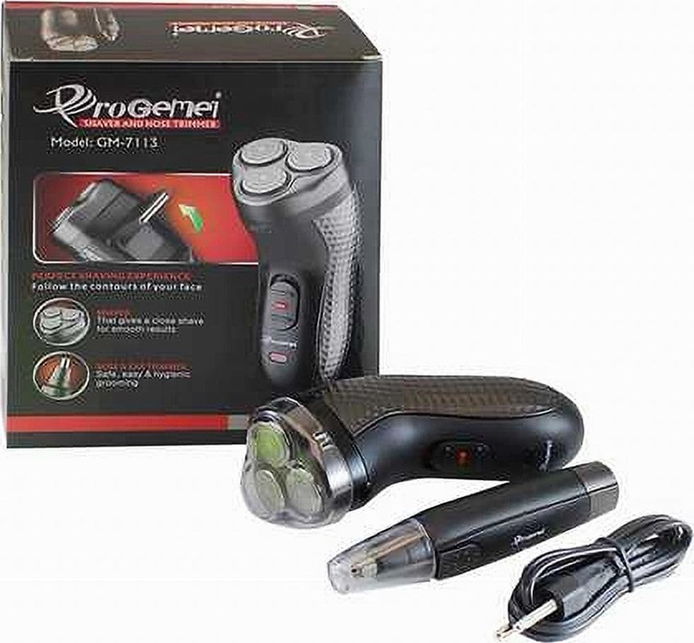 RASOIO A BATTERIA ELETTRICO + RIFINITORE PER NASO ORECCHIE TRIMMER 2IN1 GM-7113 in Regolarbarba e rifinitori Trade Shop italia - Napoli, commercioVirtuoso.it